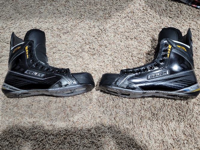 Senior Used Bauer Supreme MX3 Hockey Skates Regular Width Pro Stock Size 9