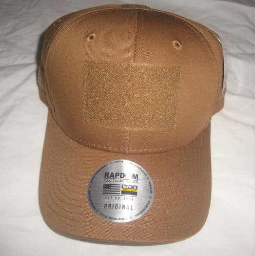 NEW COYOTE BROWN TACTICAL HAT LOW CROWN VELCRO BNWT