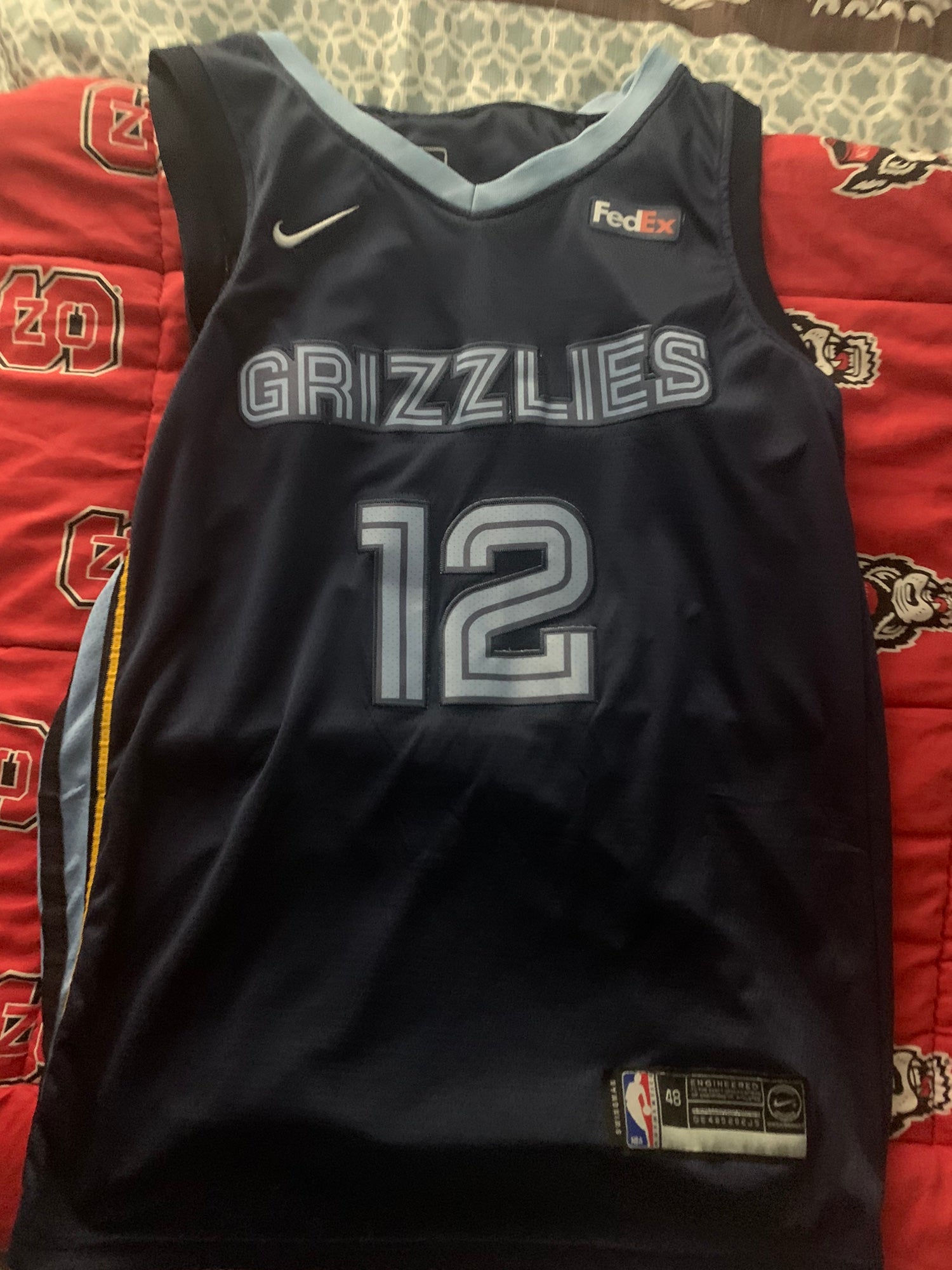 Memphis Grizzlies Tyus Jones Navy 75th Anniversary City Jersey