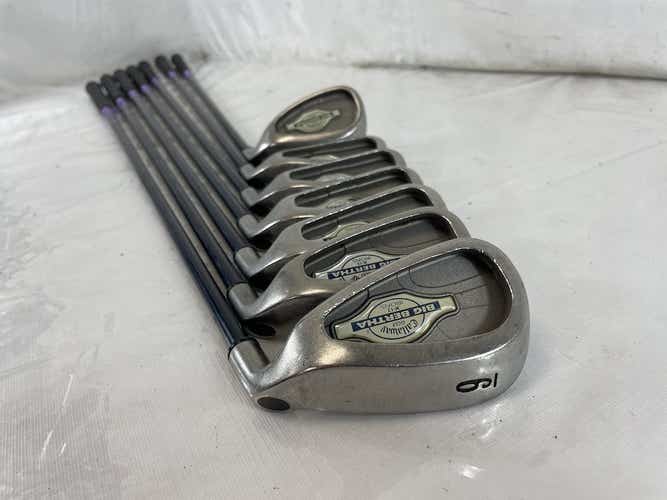 Used Callaway Big Bertha X-12 4i-sw Light Flex Graphite Shaft Iron Set Irons (missing Pw)