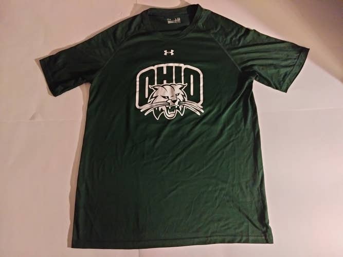 Ohio University Bobcats Large Under Armour Green Tee Shirt
