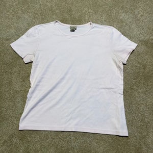 LL Bean T Shirt Women Medium Adult Pink Crewneck Basic Tee Outdoor Hike Blank