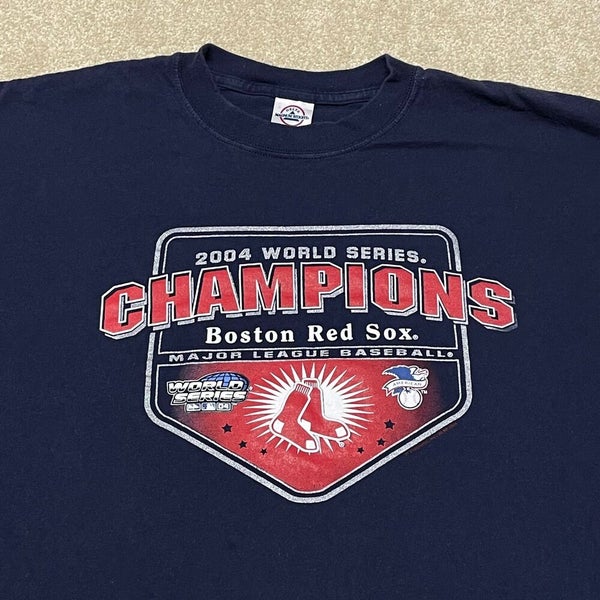 Boston Red Sox 2004 World Series Champions T Shirt Adidas MLB Baseball 2XL