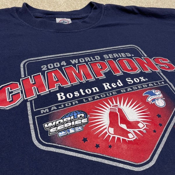 Boston Red Sox 2004 World Series Champions T Shirt Adidas MLB Baseball 2XL