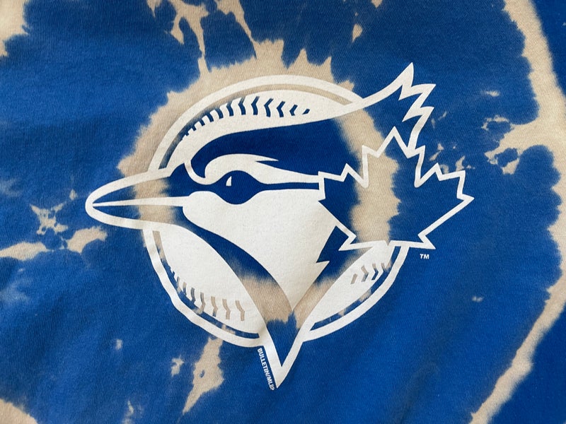 CustomCat Toronto Blue Jays Retro MLB Tie-Dye Shirt SpiderRoyal / 3XL