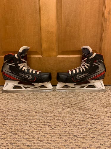 Used Bauer Regular Width  Size 10.5 Vapor X2.7 Hockey Goalie Skates