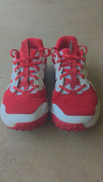 Red Used Adult Men's Size 8.5 (Women's 9.5) Turf Cleats Under Armour Yard Turf