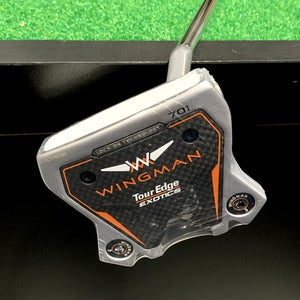 Tour Edge EXOTICS Wingman 701 Toe Hang Putter 35" RH- NEW in wrapper w/headcover