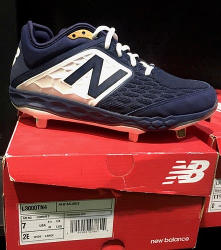Navy Adult Men's New Size Men's 7.0 2E Metal New Balance Low Cut L3000TN4