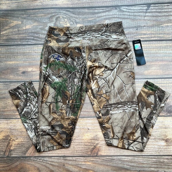 Baltimore Ravens NFL Realtree Camo Camouflage Fitted Leggings Women's M