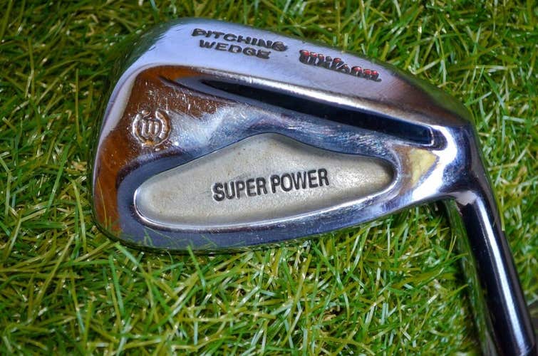 Wilson	Super Power	Pitching Wedge	Right Handed	35"	Steel	Stiff	New Grip