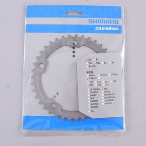 Shimano 105 FC-5700S Chainring 39T 2x10 Speed 5-Bolt 130mm 53/52-39T Road Silver