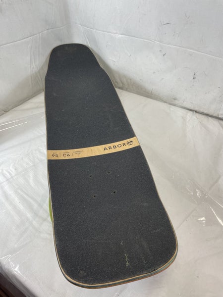 Used Arbor Shakedown 37 Crosscut Complete Skateboard W Paris Trucks - Excellent Condition