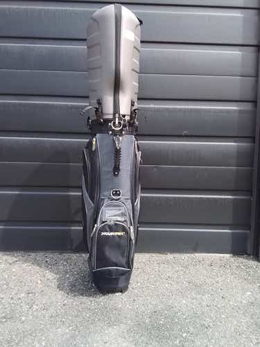 Used Tour Trek Travel Bag Hard Case Wheeled Golf Travel Bags