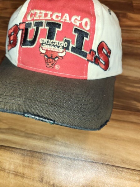 Vintage Rare Chicago Bulls NBA Starter Tri Power Color Block Sports Hat Snapback