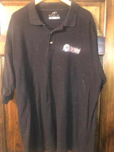 USED DETROIT  RED WING 2002 STANLEY CUP GOLF SHIRT SIZE XL