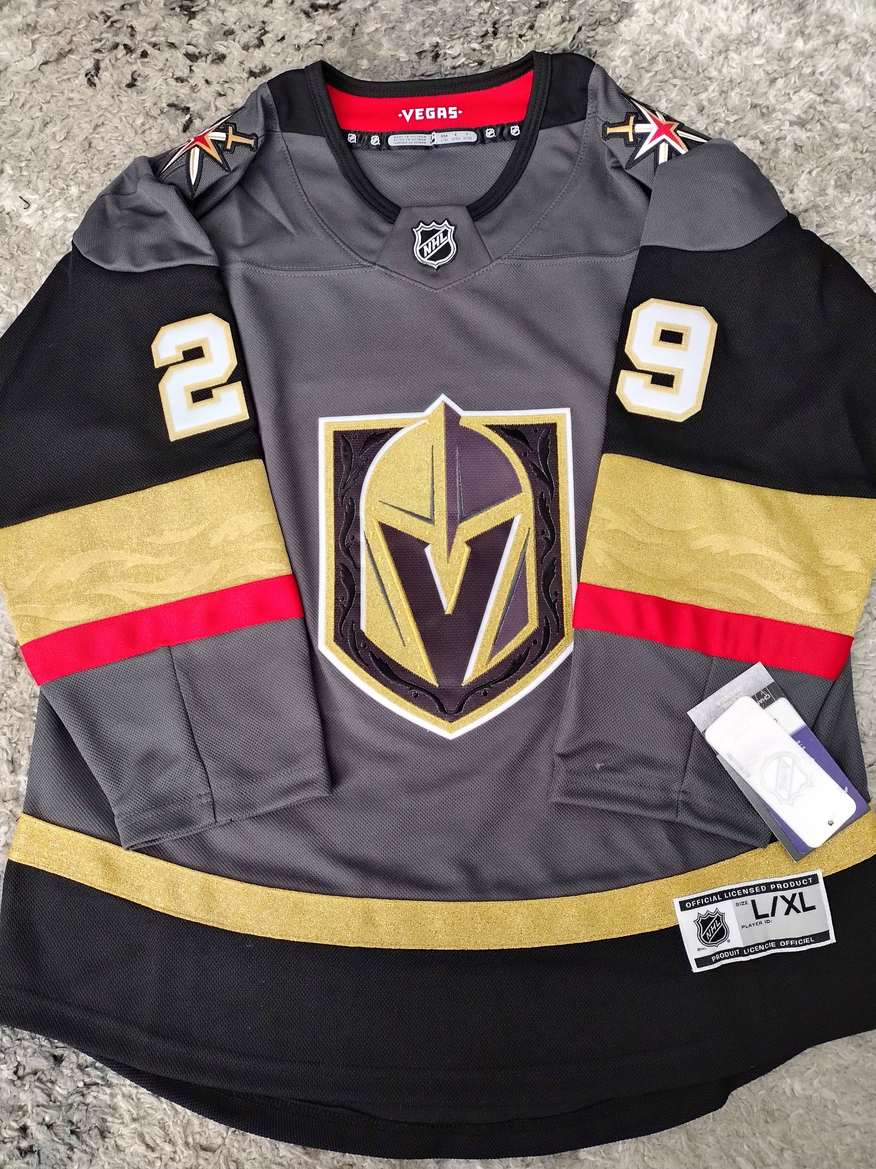 Marc-Andre Fleury Vegas Golden Knights Youth Home Premier Player - Jersey -  Gray