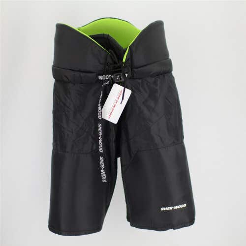 New Sherwood 5030 JR XL hockey pants ice Junior size black green liner pant