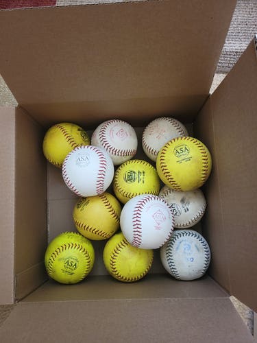 Used Softball 12 Pack (1 Dozen)