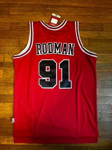 NWT Chicago Bulls Dennis Rodman Adidas NBA jersey
