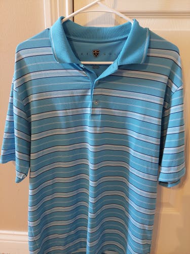 Mens Medium Nike Golf Shirt Blue