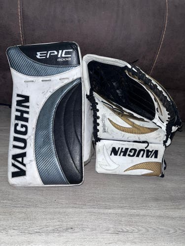 Used Regular  Epic 8000 Blocker And Velocity 7207 Glove