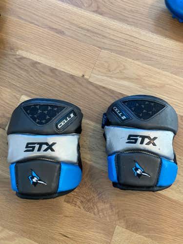 Johns Hopkins Lacrosse Issued - Used Large STX Cell II Arm Pads