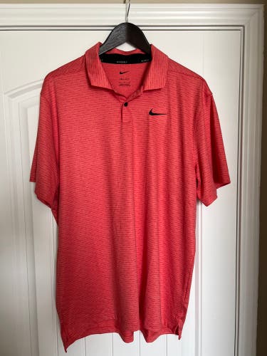 New without tags Men’s Large Orange Nike Dri-Fit UV Golf Polo