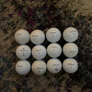 Used Titleist 12 Pack (1 Dozen) Pro V1 Balls