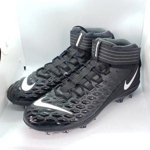 NEW Nike Force Savage 2 TD Men's Football Cleats AH4000-002 size 18 black/white