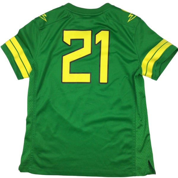 Men's Nike Apple Green Oregon Ducks Team Game Football Jersey