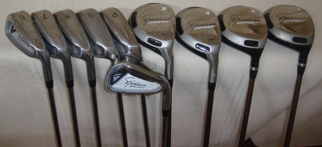Nicklaus Signature Series MV-20 Irons Wood Set 5-P + 3, 4, 5 + 3 Stainless Steel