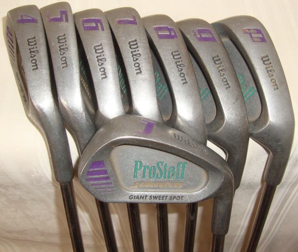 Wilson Jumbo Prostaff Irons set 3-PW Standard  Steel shafts Right Handed