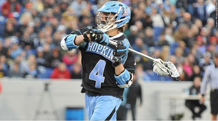 Johns Hopkins Lacrosse Issued Gloves - STX Stallion HD Gloves