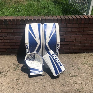 CCM P2.5 Goalie Leg pads With CCM EFlex 860 glove and blocker
