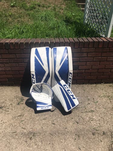 CCM P2.5 Goalie Leg pads With CCM EFlex 860 glove and blocker