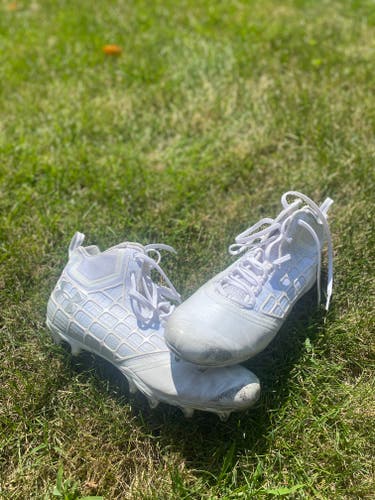 White Under Armour Spotlight Cleats
