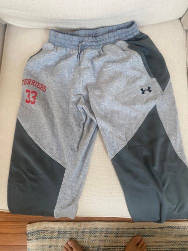 Boston University Gray Large Under Armour Sweatpants