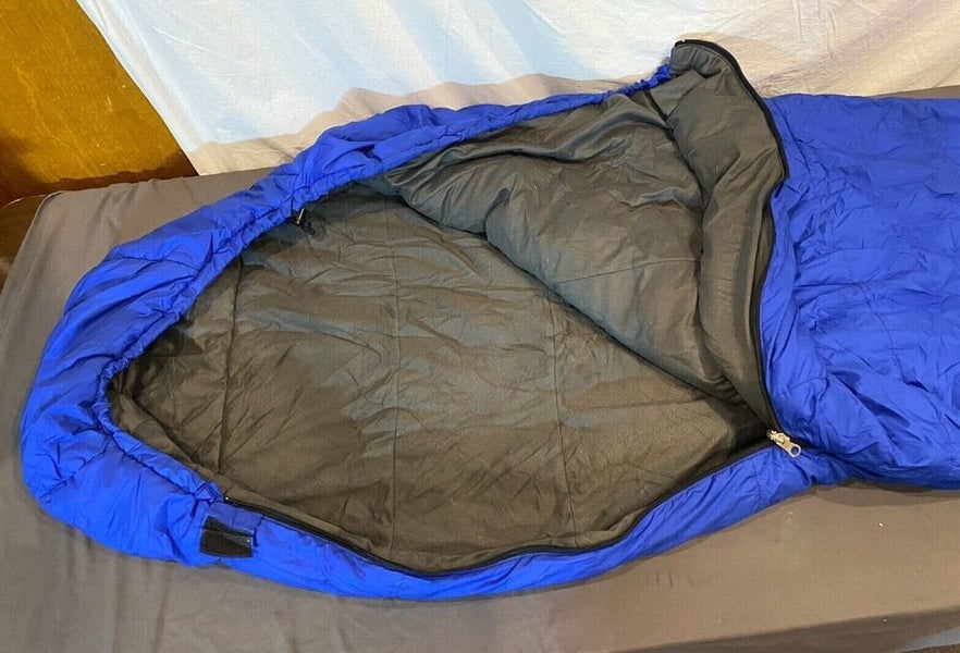 The North Face Right Zip Synthetic Fill Sleeping Bag Blue w/Stuff