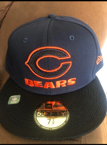 Chicago Bears New Era NFL Sideline fitted hat 7 3/8