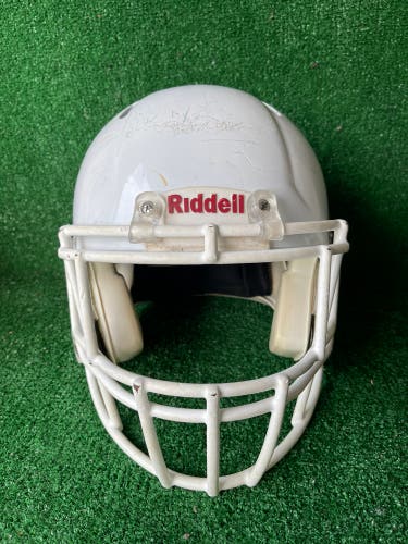 Adult Medium - Riddell Speed Football Helmet - White