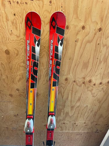 Used Racing With Bindings Max Din 14 Racetiger GS Skis