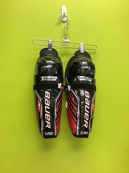 Used Bauer Nsx 11" Ice Hockey Shin Guards