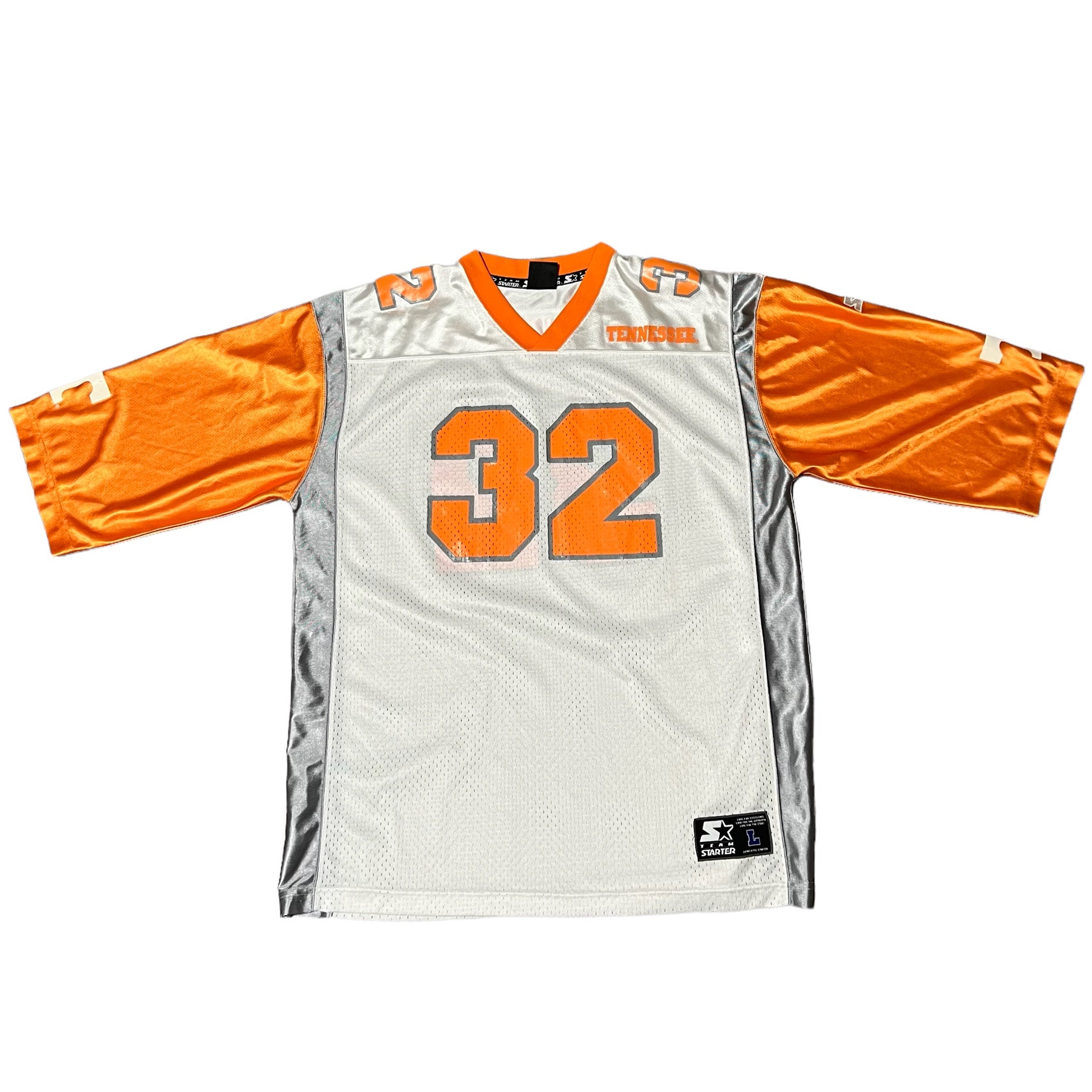 Men's Mitchell & Ness Peyton Manning Tennessee Orange/Gray Tennessee  Volunteers Name & Number Tie-Dye V-Neck T-Shirt