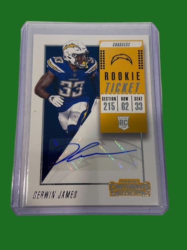 NFL Derwin James LA Chargers 2018 Panini Contenders Rookie Ticket RC Auto