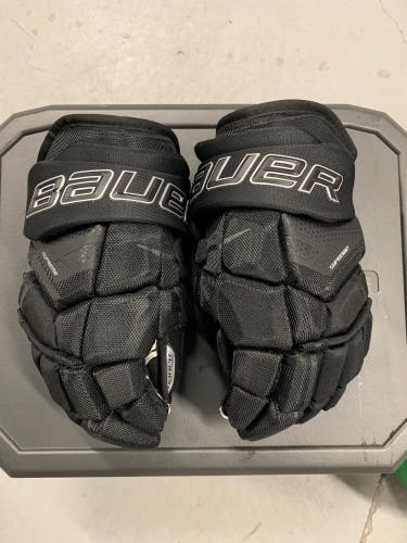 Used Bauer 14" Supreme Ultrasonic Gloves - One Game Used