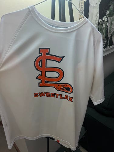 Sweetlax Upstate Lacrosse Orange Logo Shooter Shirt