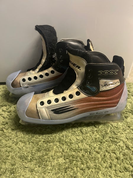 Used Bauer Extra Wide Width Size 10 Vapor xxx Hockey Goalie Skates