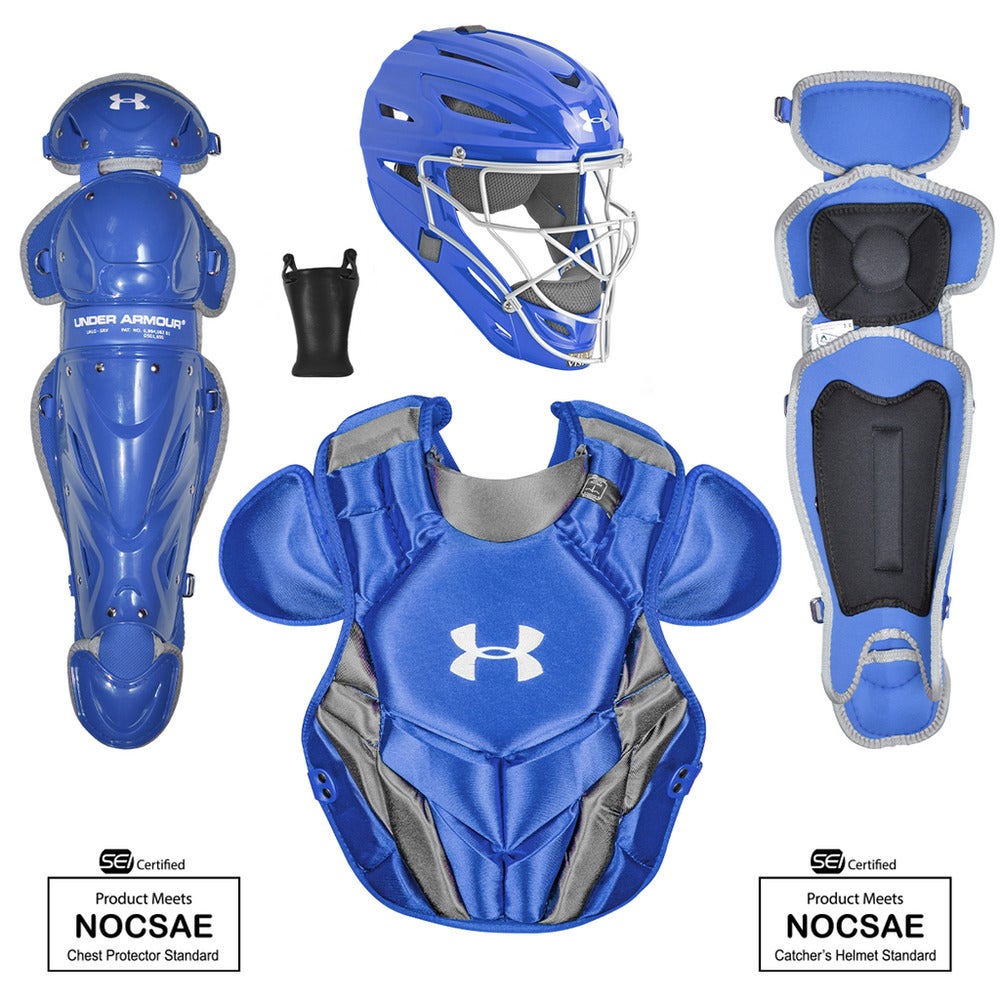 New Under Armour Victory Series Girl's Fastpitch Softball Catcher's Gear  Set Black #UAWCK2JRVS