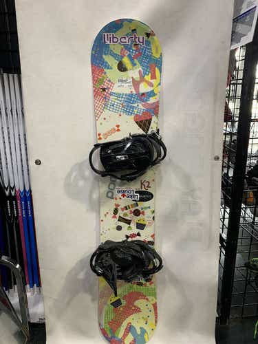 Used K2 Lil Kandi Jr Snowboard W Bindings 137 Cm Girls Snowboard Combo